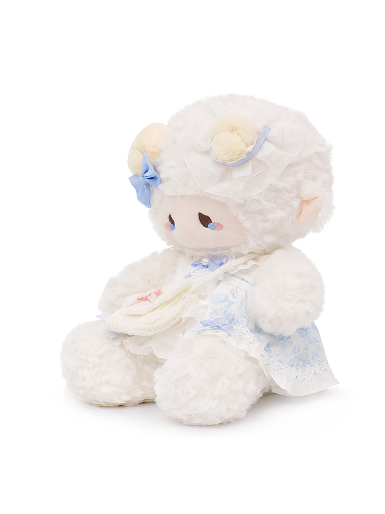35cm Puff Lamb and PuffFawnstyle Lamb doll Cute plush toyRag Doll girl'sbirthday gift companion doll - Image 3