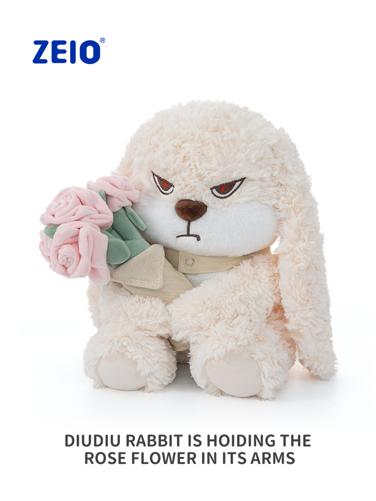 35cm RoseDiuDiu plush toy rabbitdoll cute rabbit baby doll boys and girls gift - 图片 2